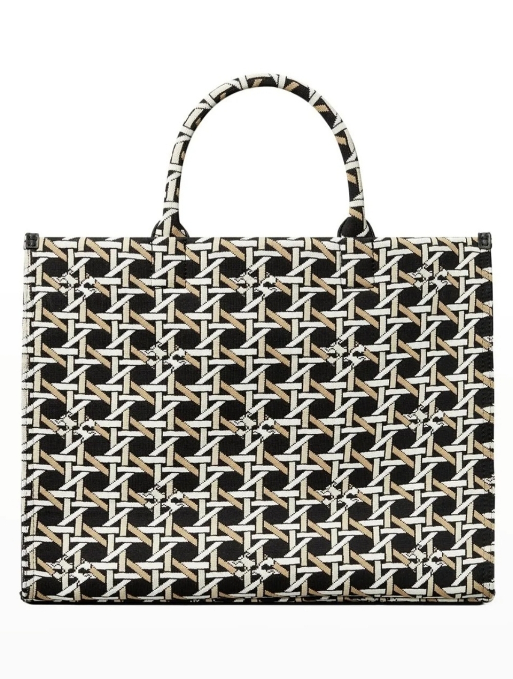 Tory Burch Ella Circular Knit Tote Black